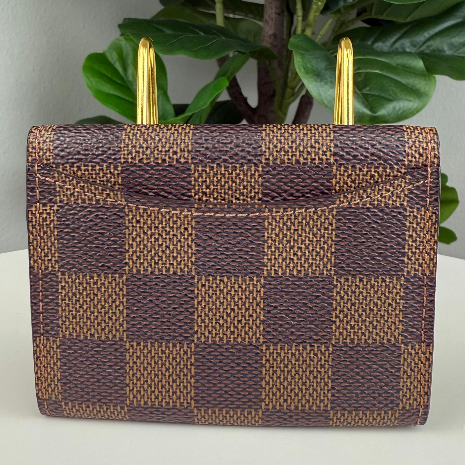 Authentic Louis Vuitton Damier Ebene Canvas Koala Wallet