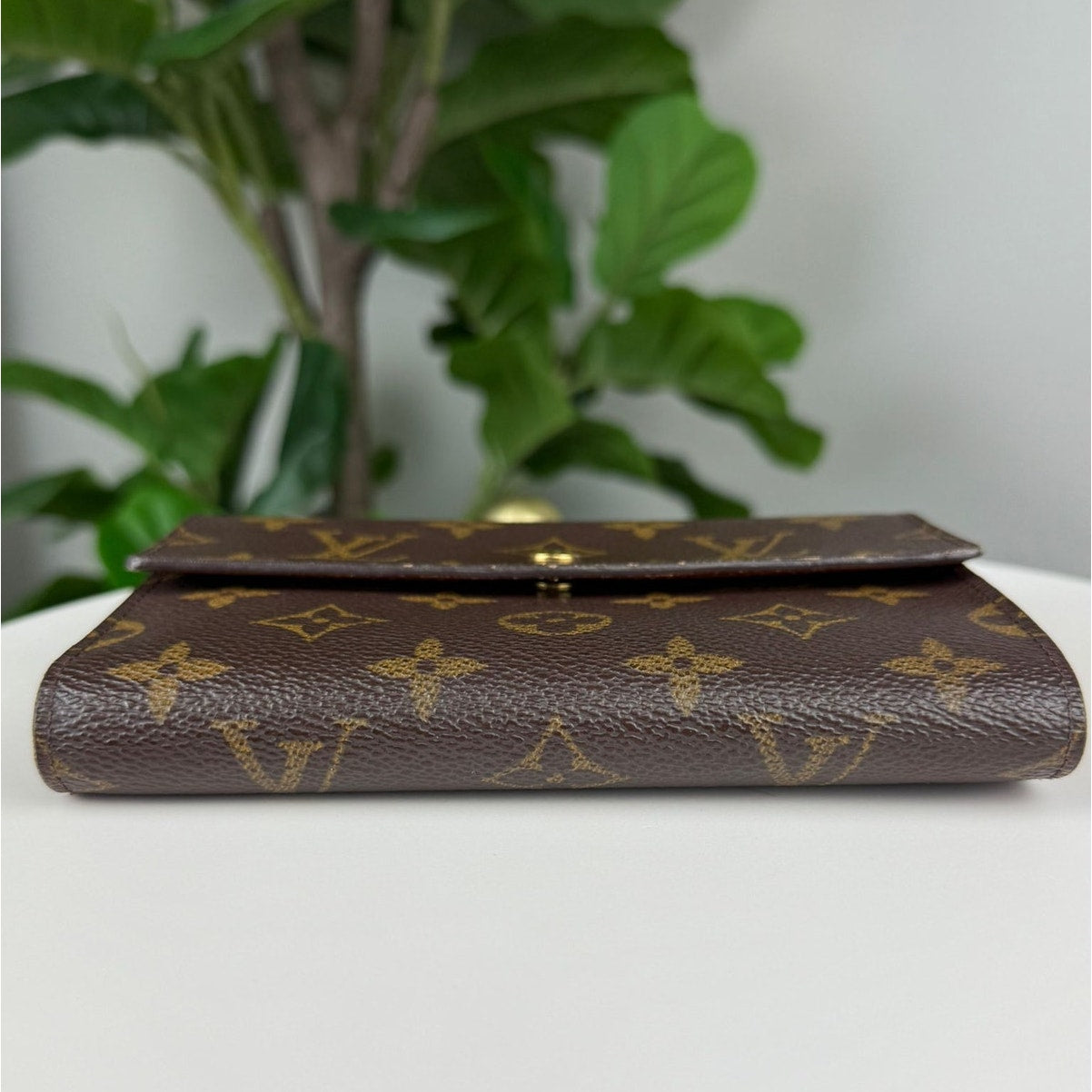 Authentic Louis Vuitton Porte Tresor Etui Chequier Wallet