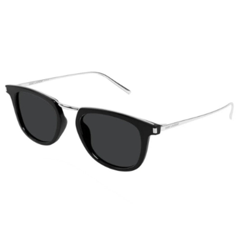 YSL Saint Laurent Black Silver Sunglasses