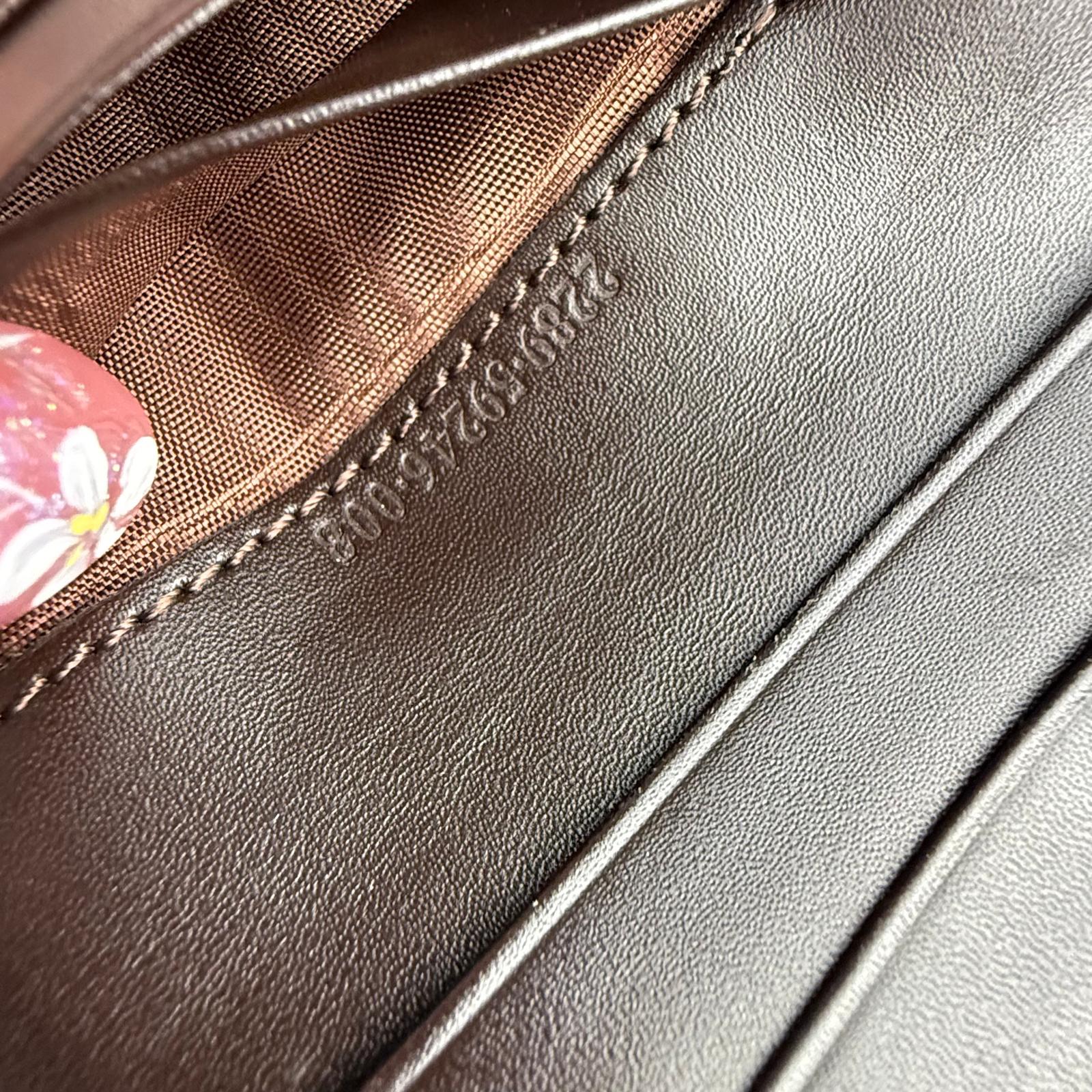 Authentic FENDI Zucca Canvas Leather Wallet