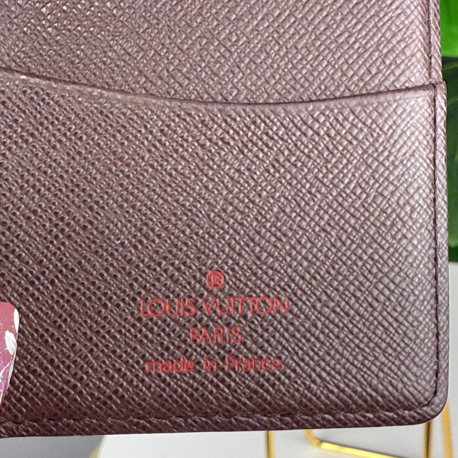 Authentic Louis Vuitton Damier Canvas Ebene Wallet