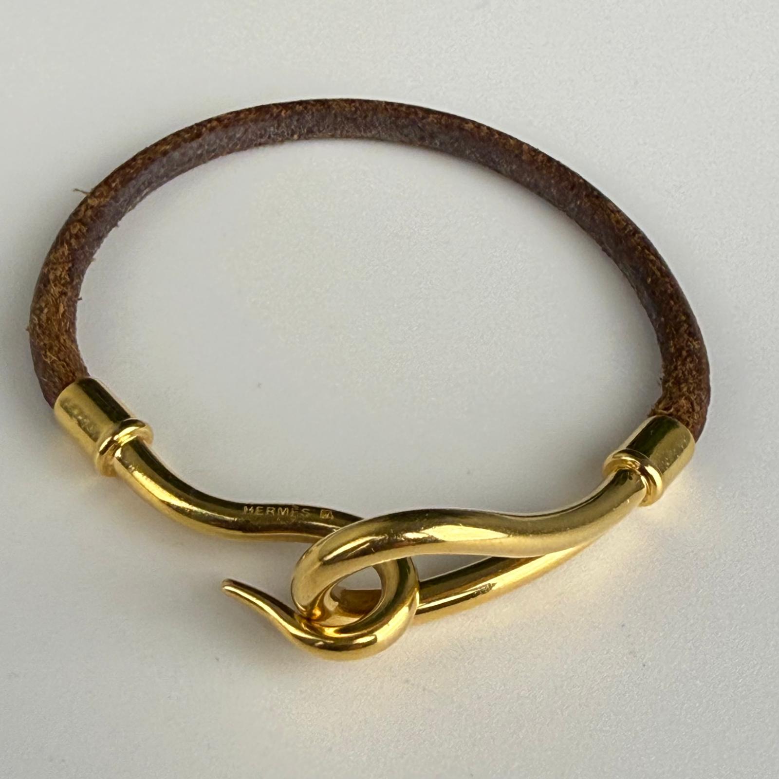 Authentic Hermes Jumbo Hook Bracelet 6.25"