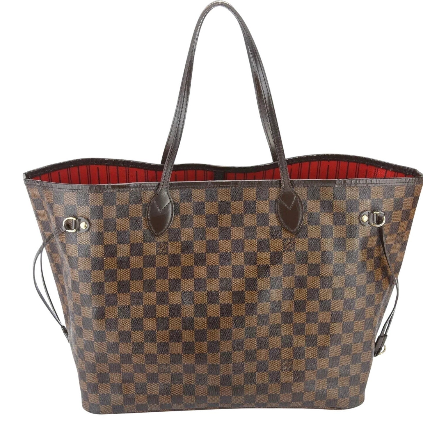 Authentic Louis Vuitton Neverfull GM Damier Ebene Tote Bag