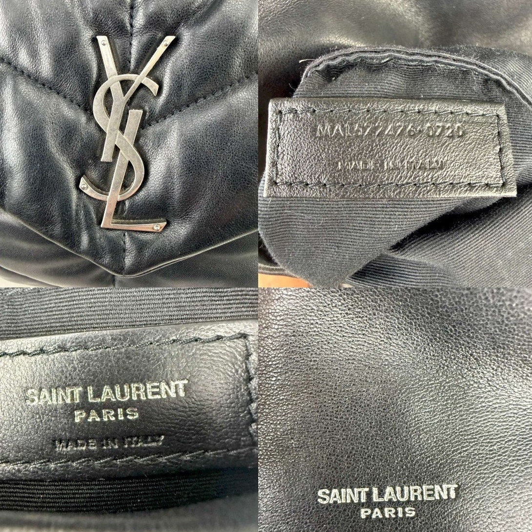Authentic Saint Laurent Loulou Puffer Shoulder Bag YSL