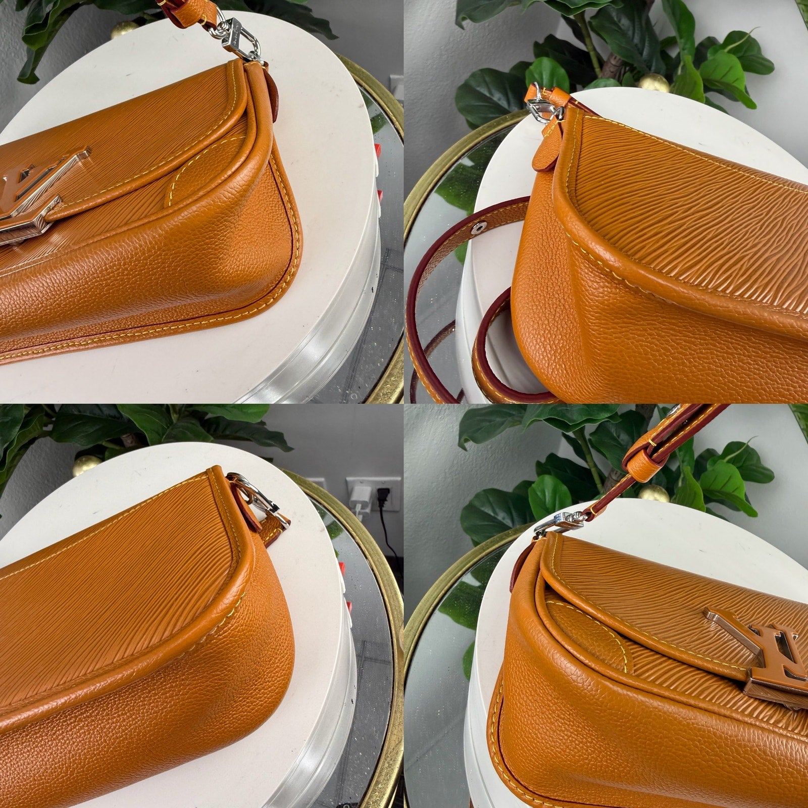 Authentic Louis Vuitton Buci Crossbody Bag Honey Epi 2-way