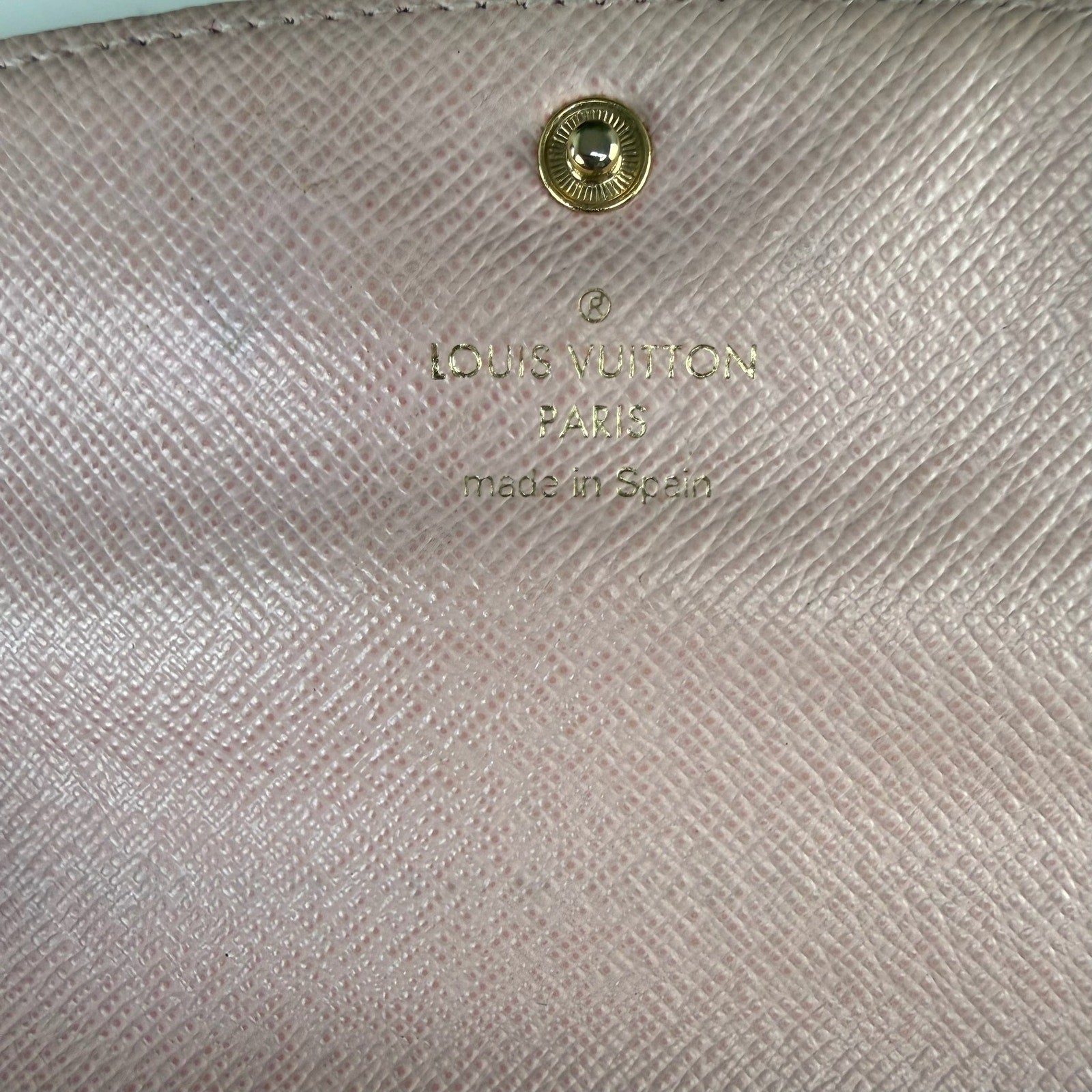 Louis Vuitton Monogram Canvas Rose Ballerine Long Wallet Authentic Pre Owned