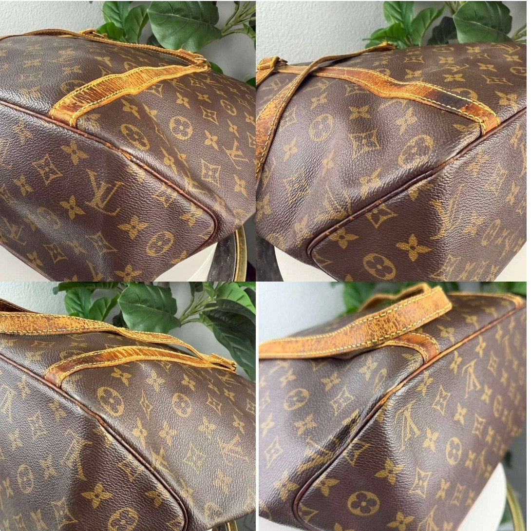 Authentic Louis Vuitton Monogram Canvas Sac Shopping Tote Bag