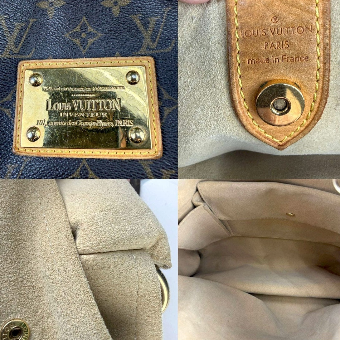 Authentic Louis Vuitton Monogram Canvas Galliera PM Shoulder Bag