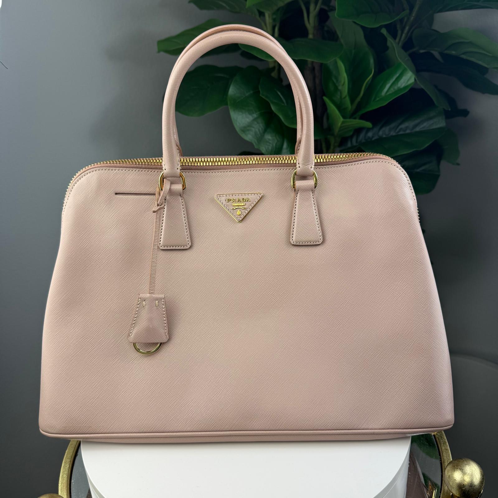 Authentic Prada Galleria leather handbagack
