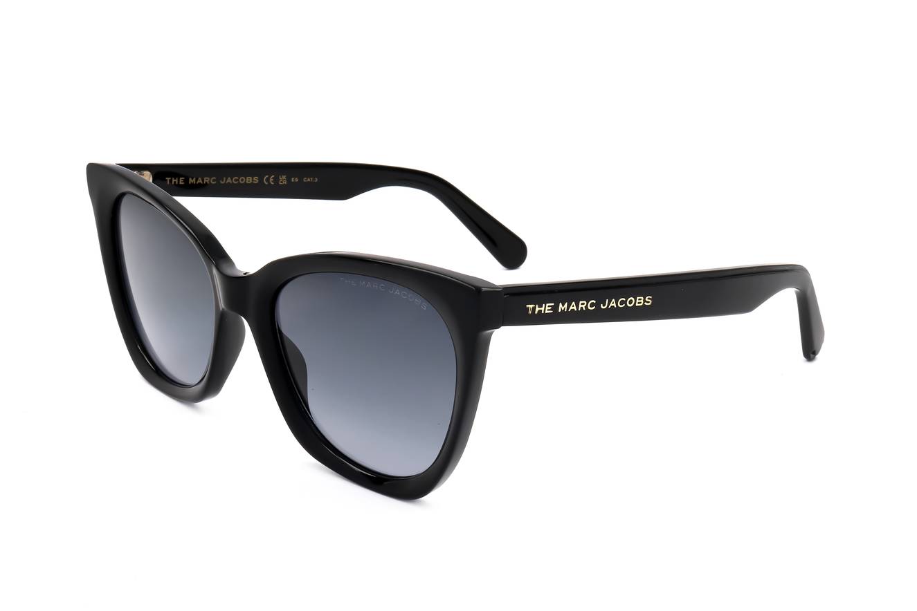 Authentic Marc Jacobs MARC 500/S Ladies Sunglasses Black Dark Grey Gradient 54-19-145