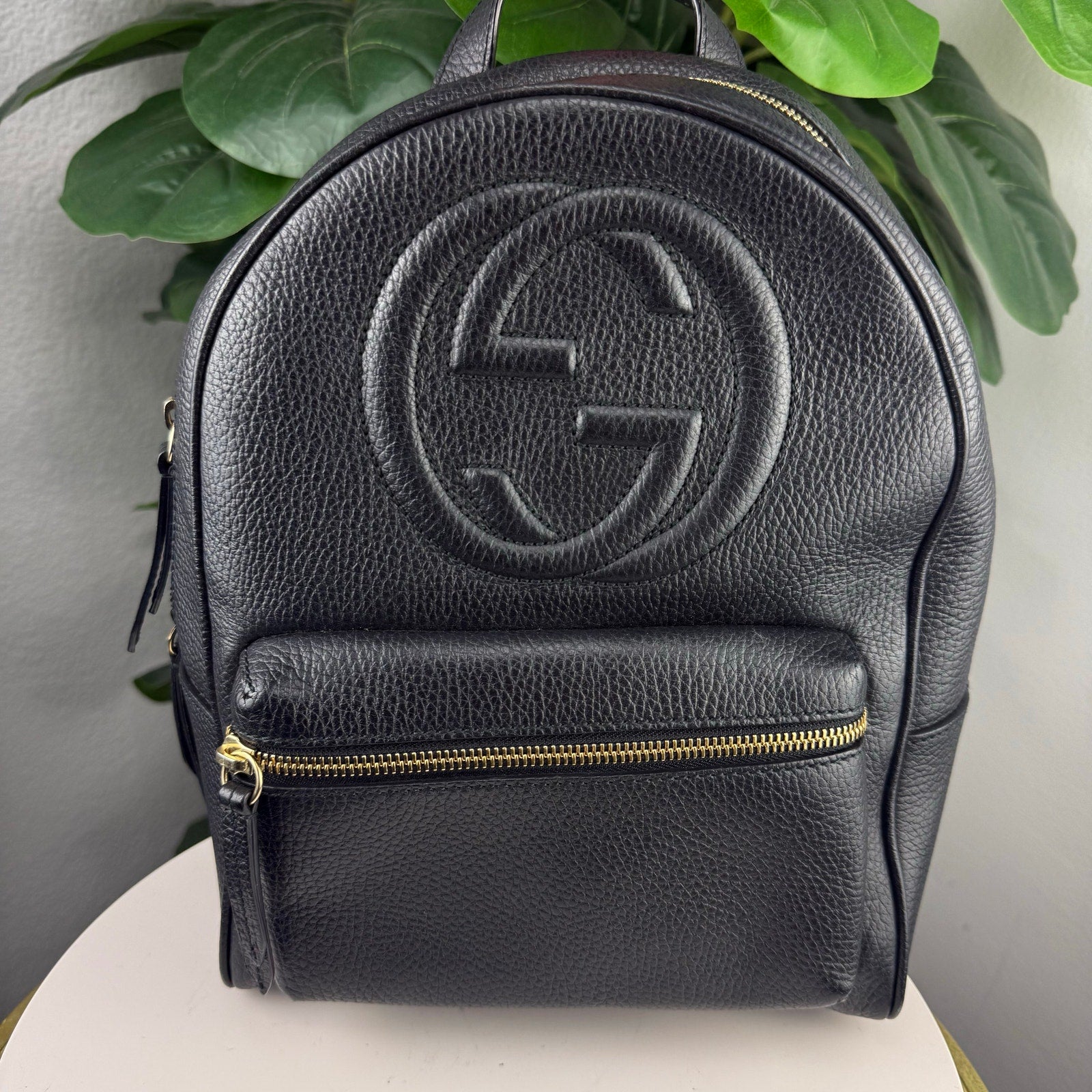 Authentic Gucci Soho Leather Backpack