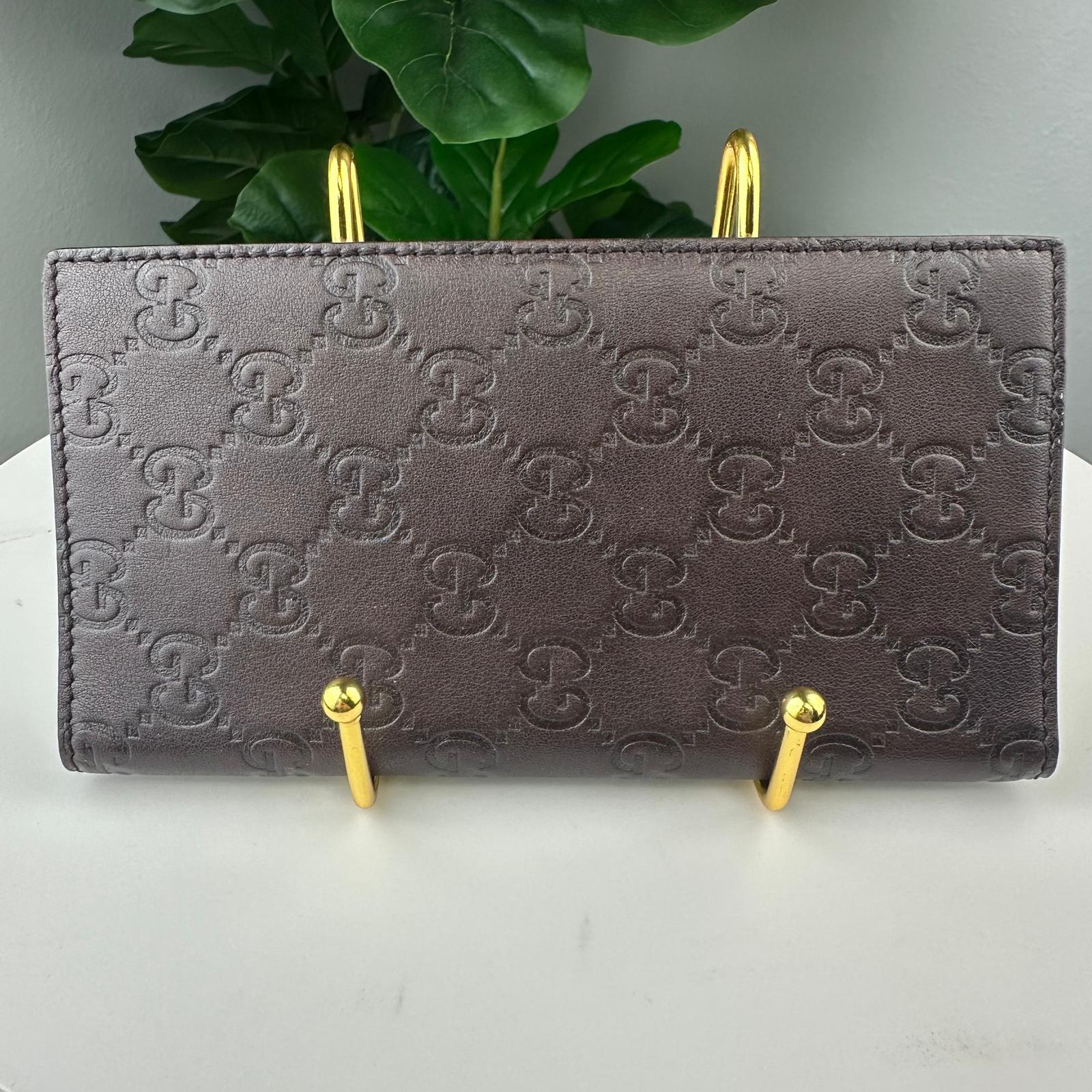 💎Authentic Gucci GG Guccissima continental wallet