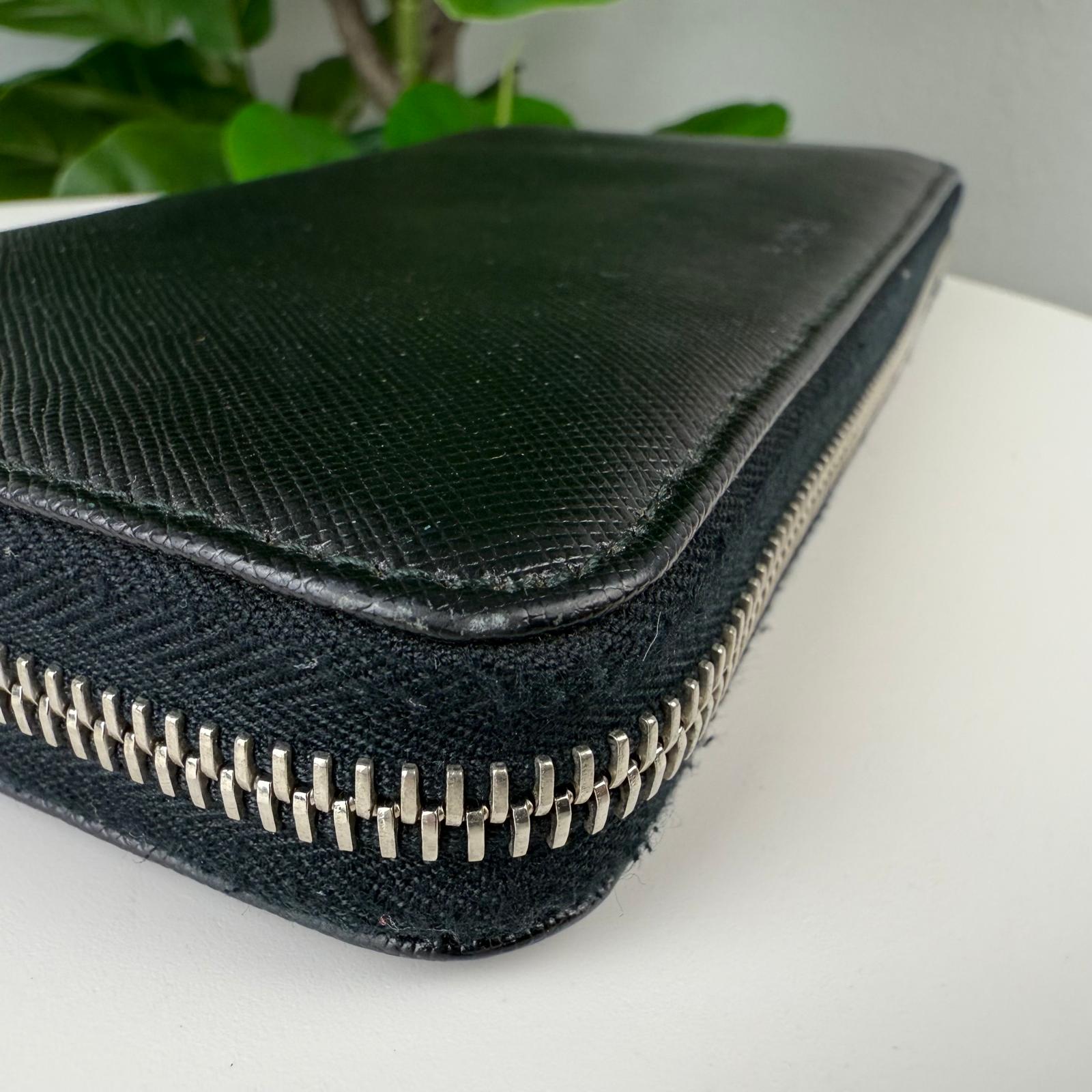 Authentic PRADA Saffiano Leather Black Wallet