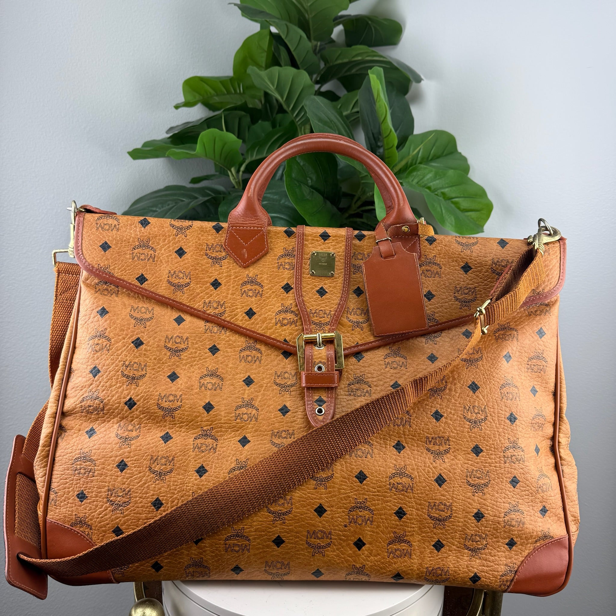 Authentic MCM Briefcase with strap
