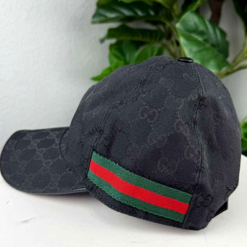 Authentic Gucci Cap Black Polyester