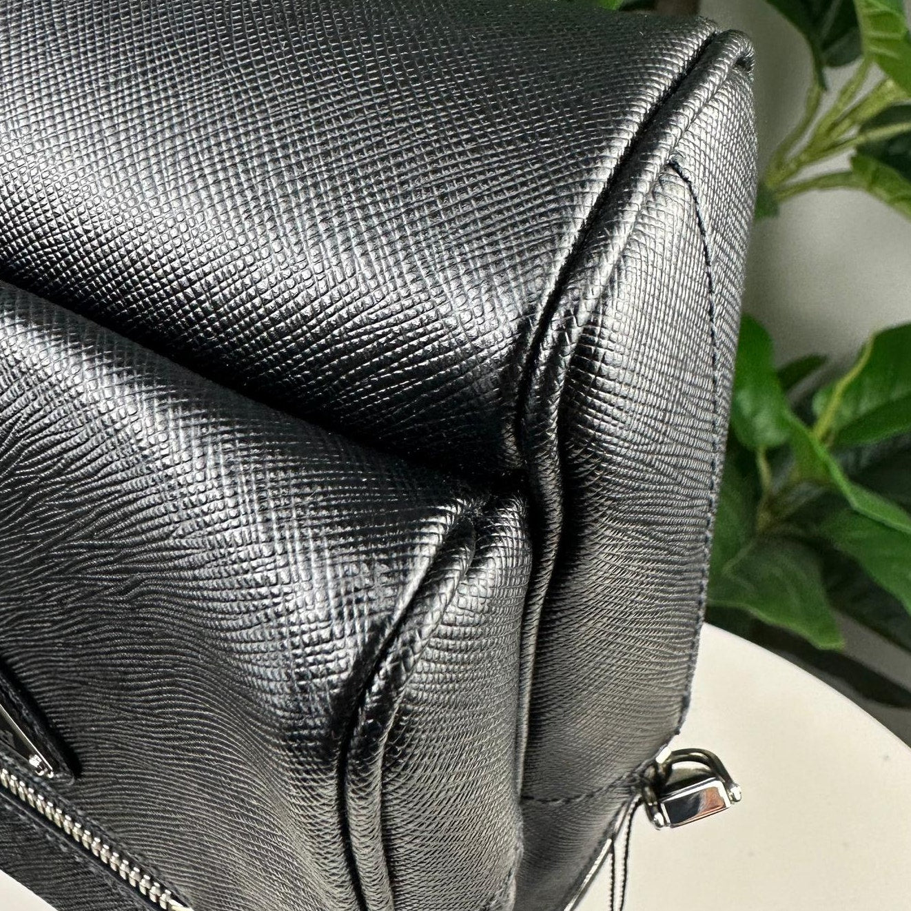 Authentic Prada Convertible Sling Backpack Black
