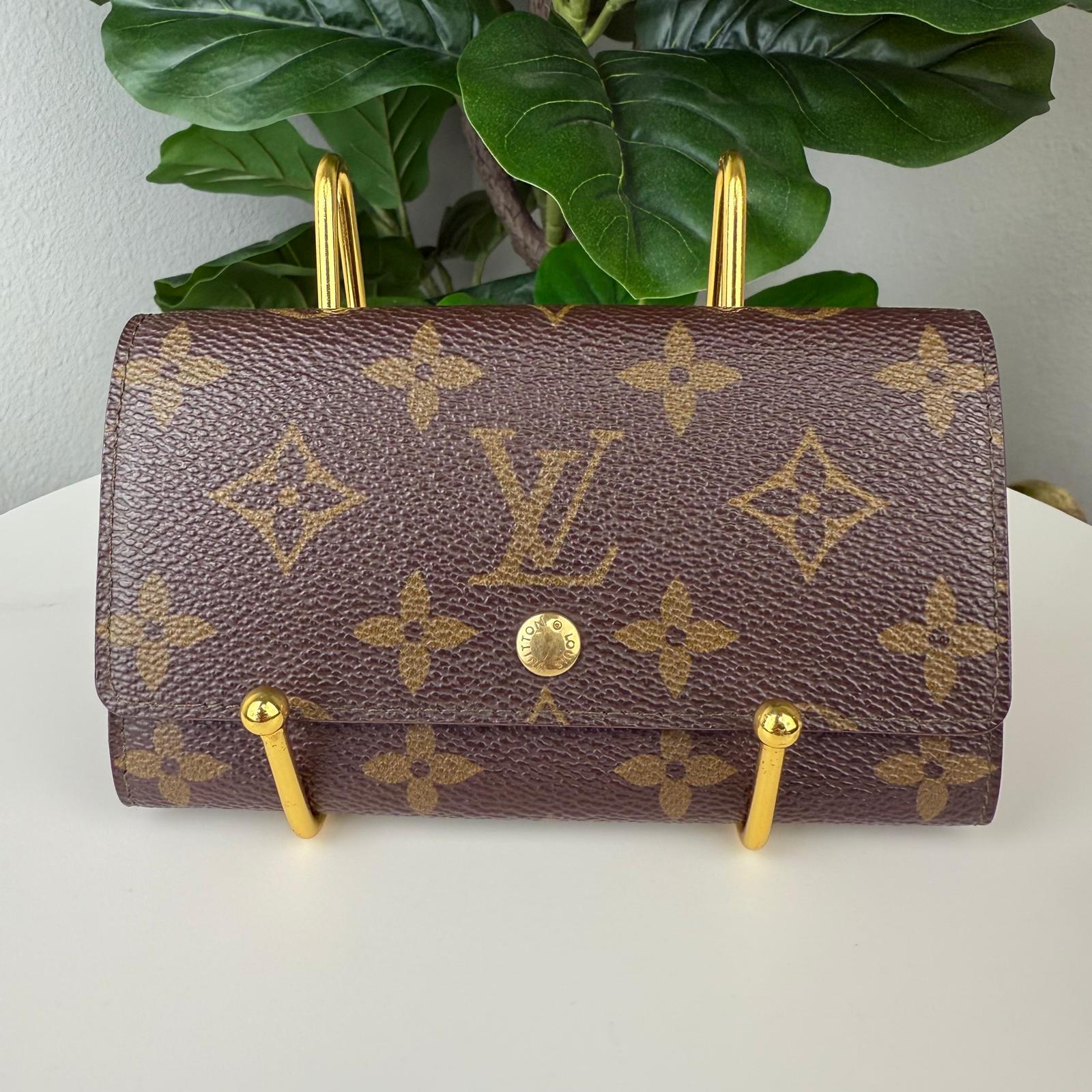 Authentic Louis Vuitton Monogram Porte Monnaie Zip Wallet