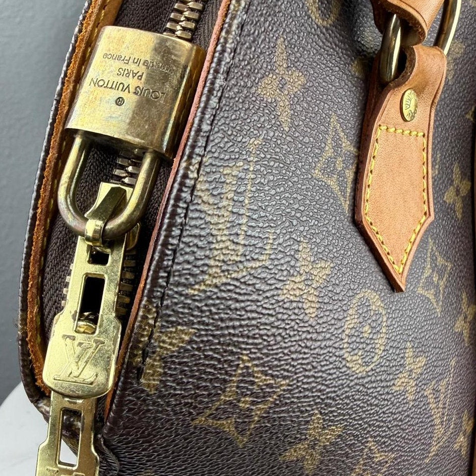 Authentic Louis Vuitton Monogram Ellipse Shopping Shoulder Bag Brown