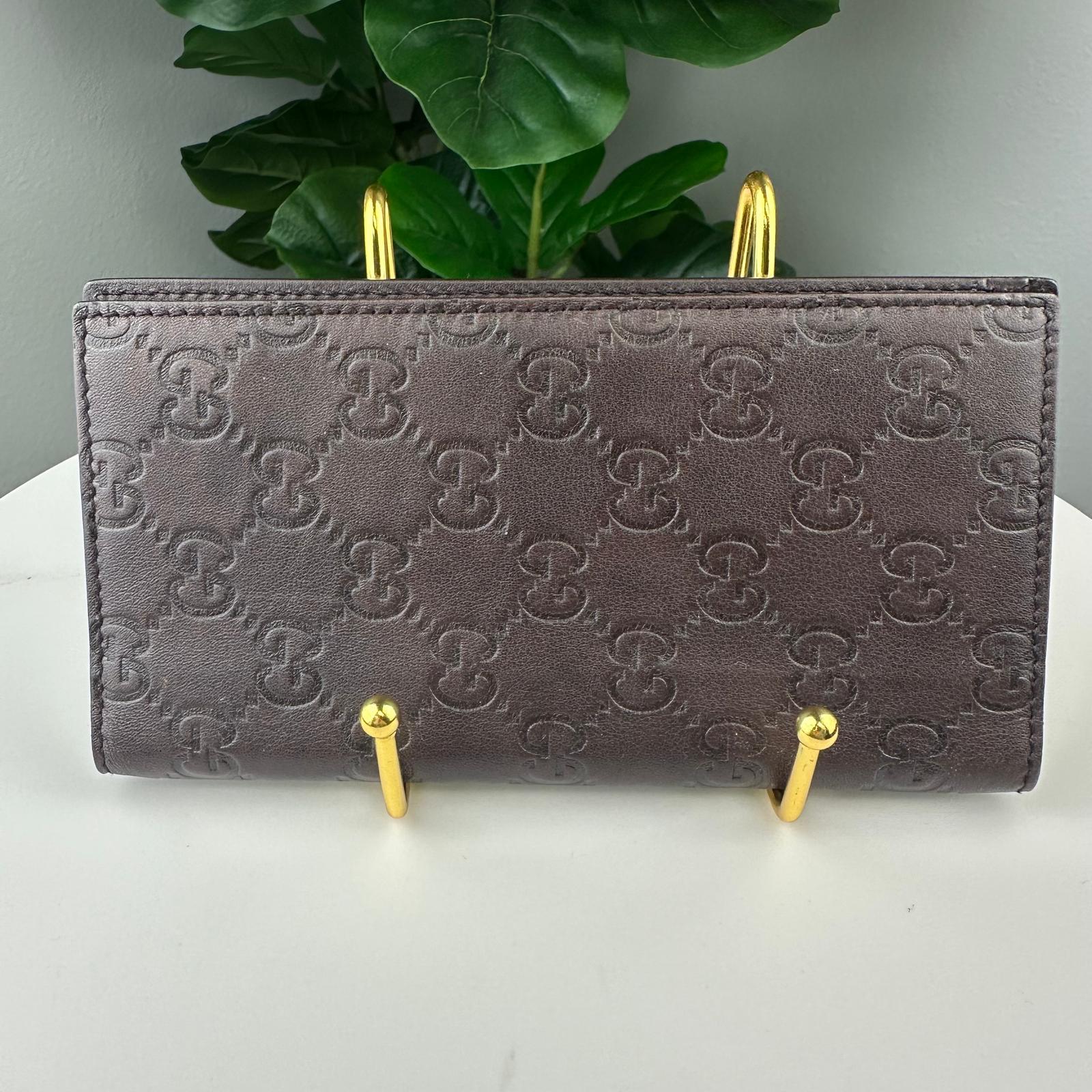 💎Authentic Gucci GG Guccissima continental wallet