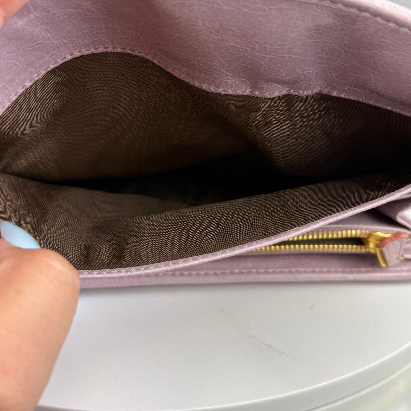 Authentic Miu Miu Matelassé Leather Long Wallet