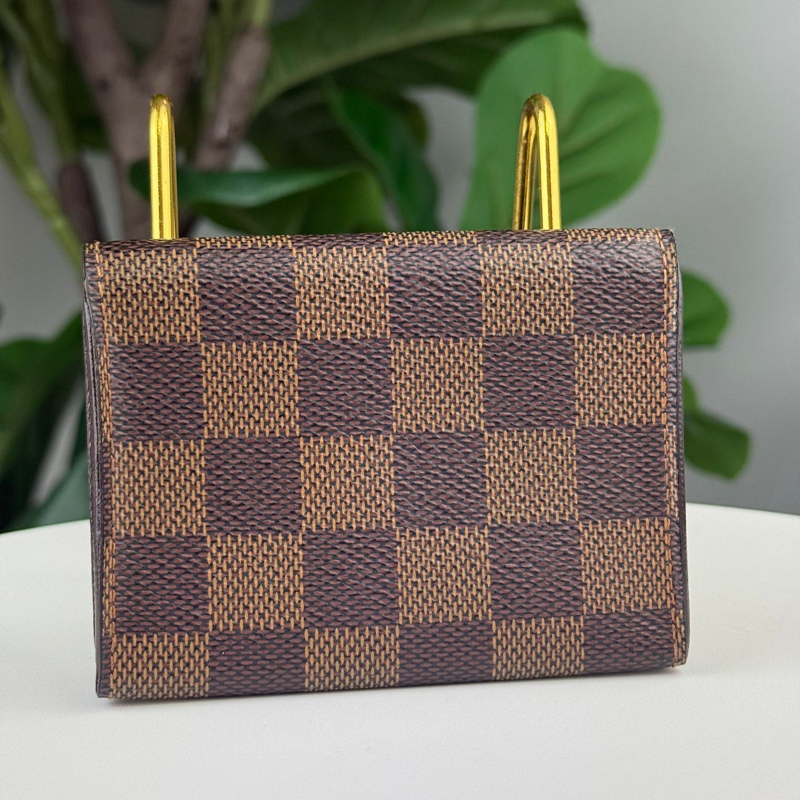 Authentic Louis Vuitton Damier Enveloppe Carte de Visite Card Case