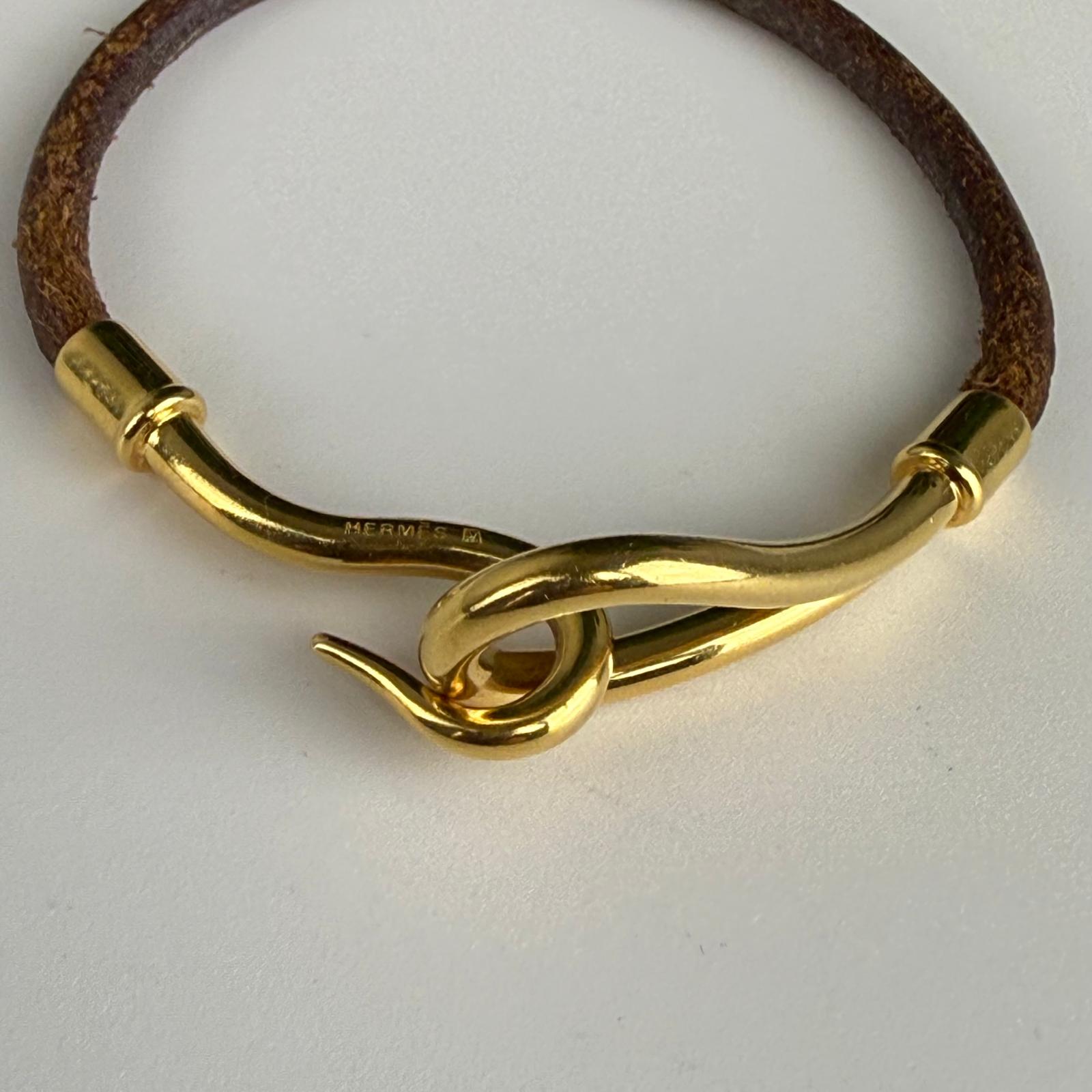 Authentic Hermes Jumbo Hook Bracelet 6.25"