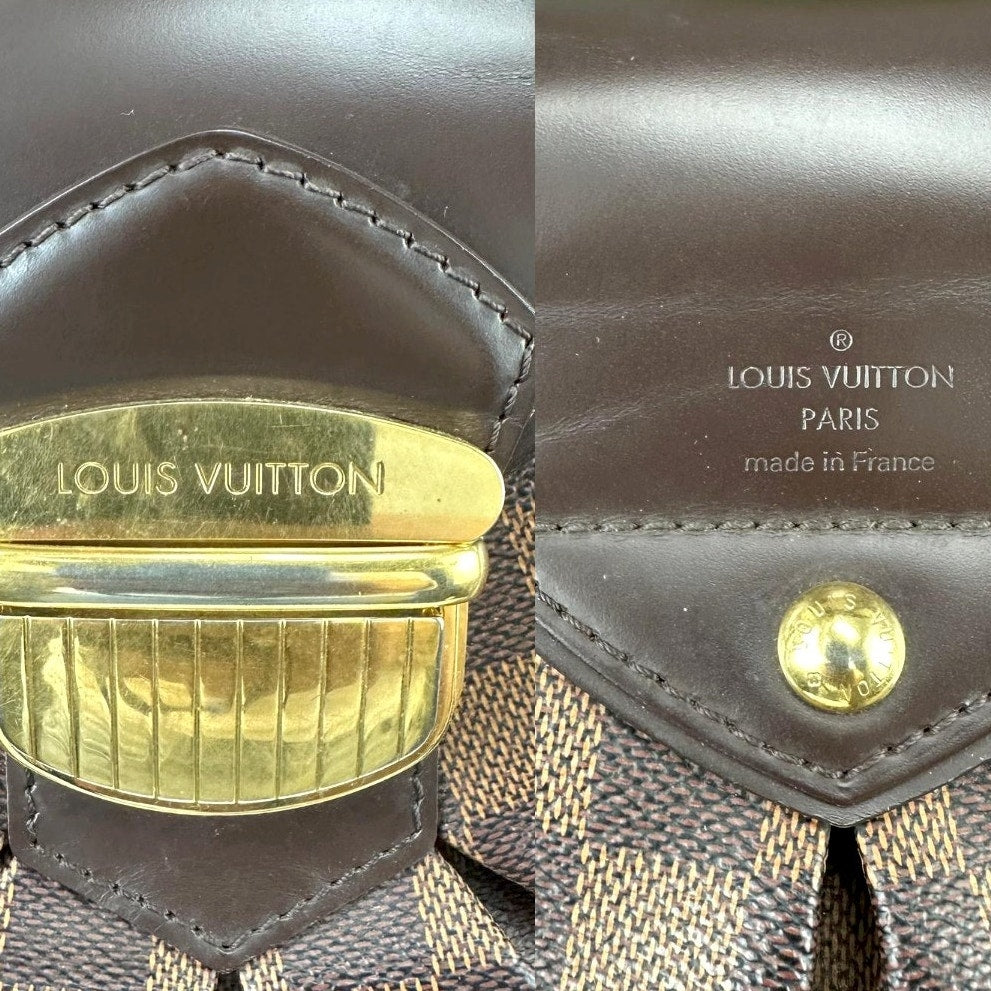 Authentic Louis Vuitton Sistina PM Damier Ebene Handbag
