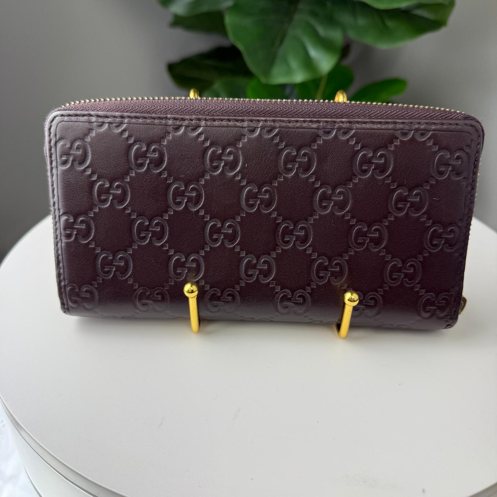 💎Authentic Gucci Guccissima Leather Mayfair Bow Continental Flap Wallet