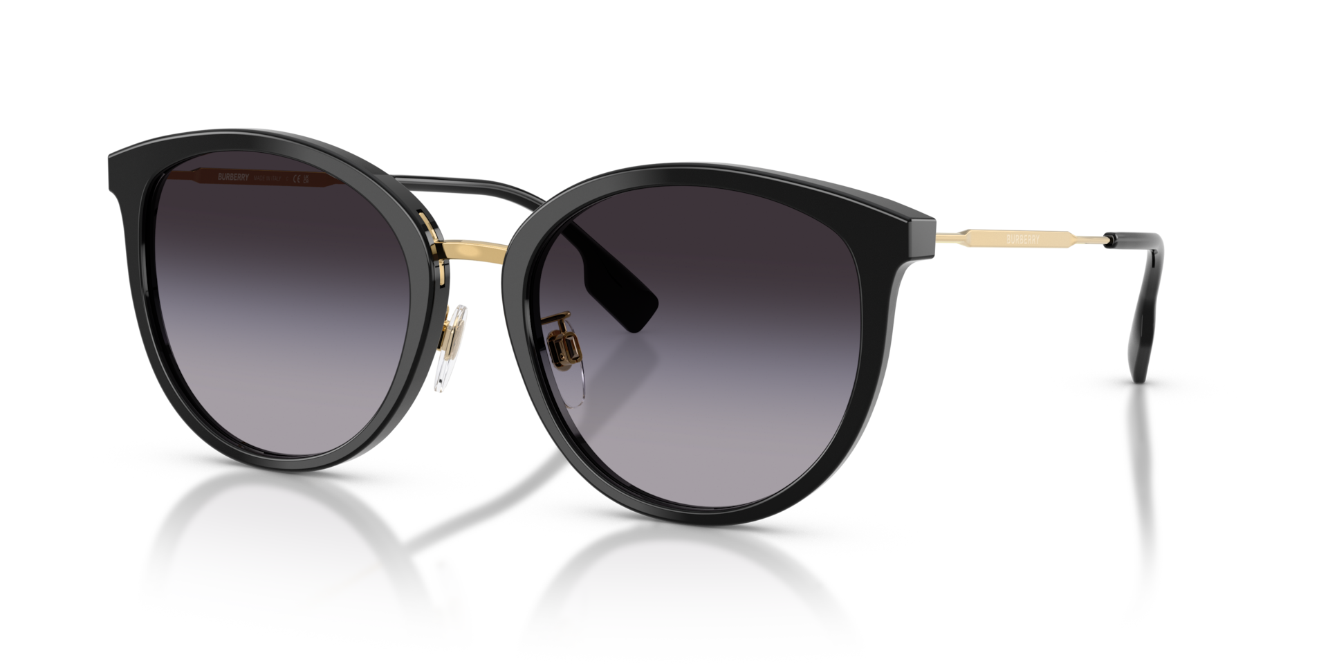 Authentic Burberry BE4289D Ladies Sunglasses Black Grey Gradient 56-20-145