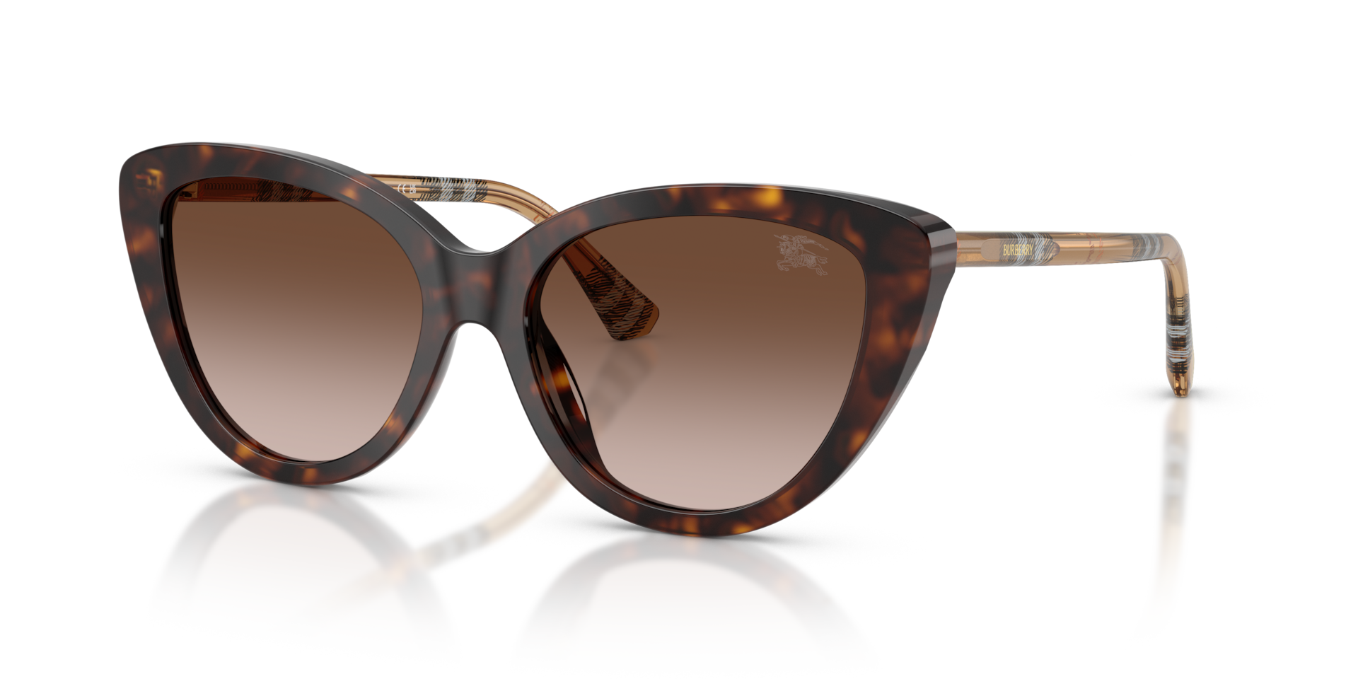 Authentic Burberry BE4457 Ladies Sunglasses Dark Havana 55-17-140