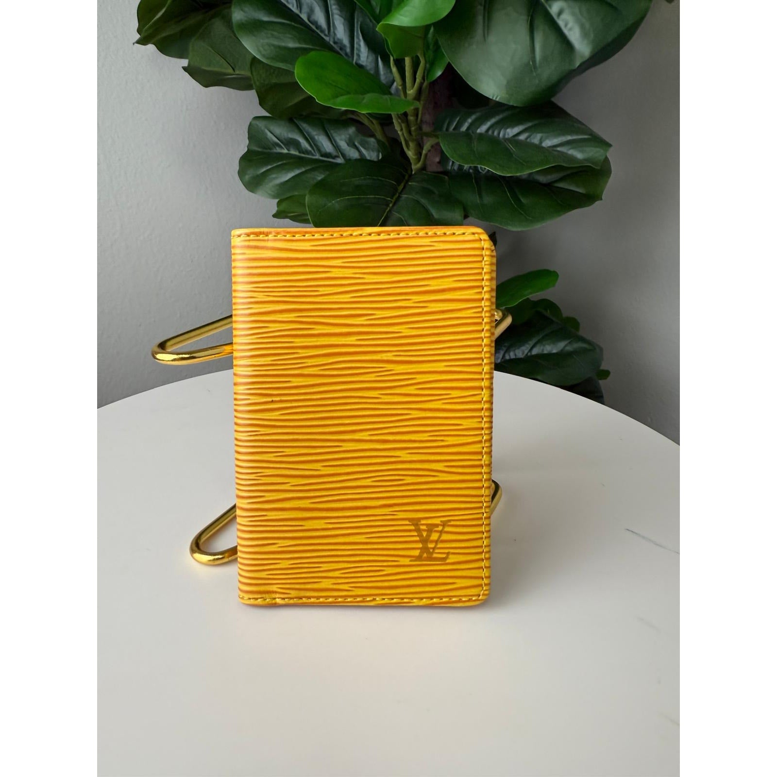 💎Authentic Louis Vuitton Epi Leather Tassili Yellow Wallet