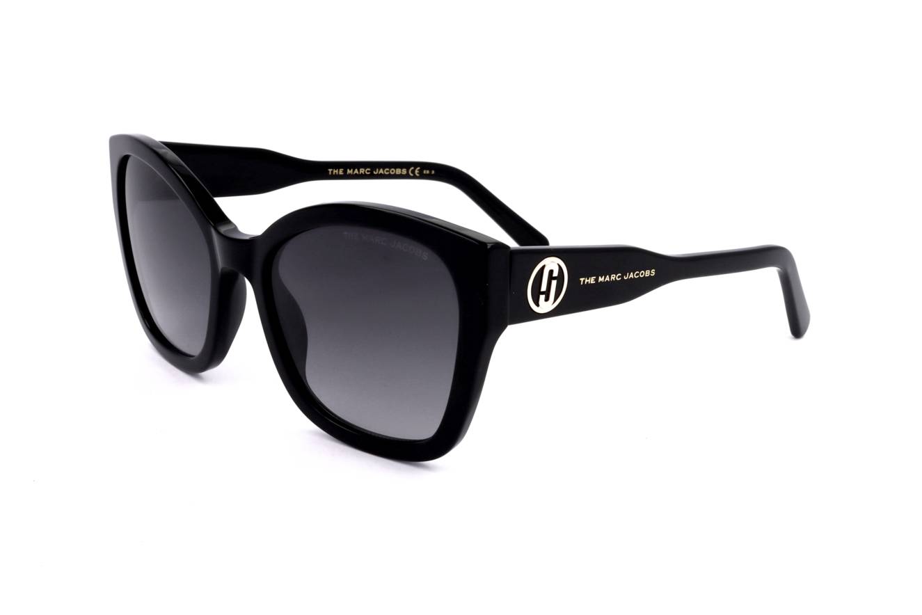Authentic Marc Jacobs MARC 626/S Ladies Sunglasses Black Dark Grey Gradient 56-20-140