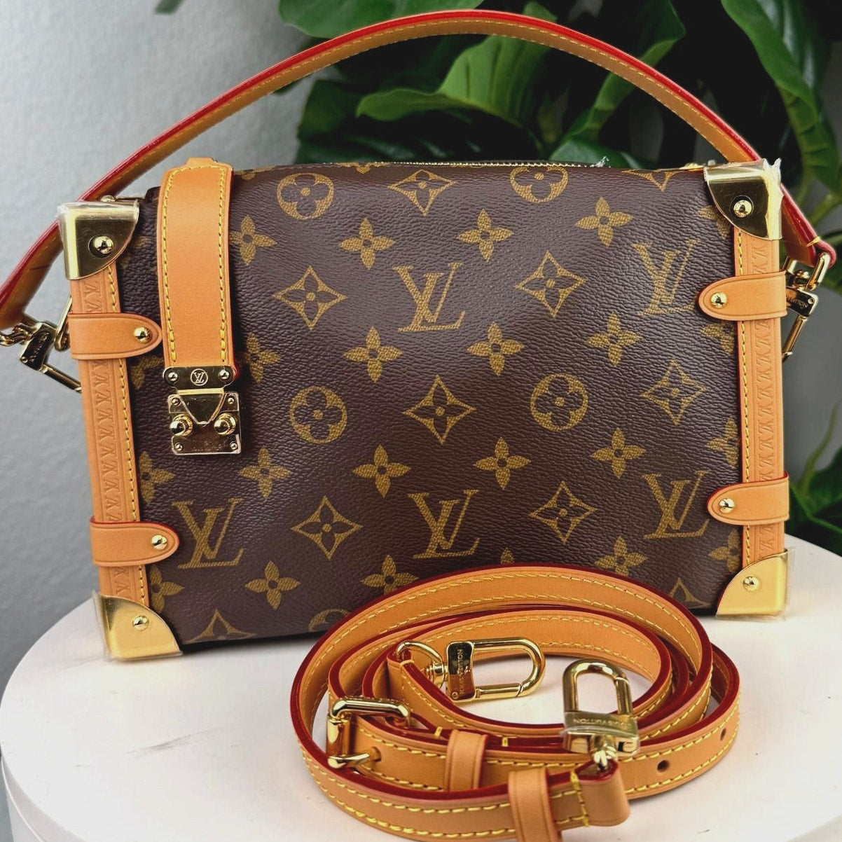 Authentic Louis Vuitton Monogram Side Trunk MM Bag