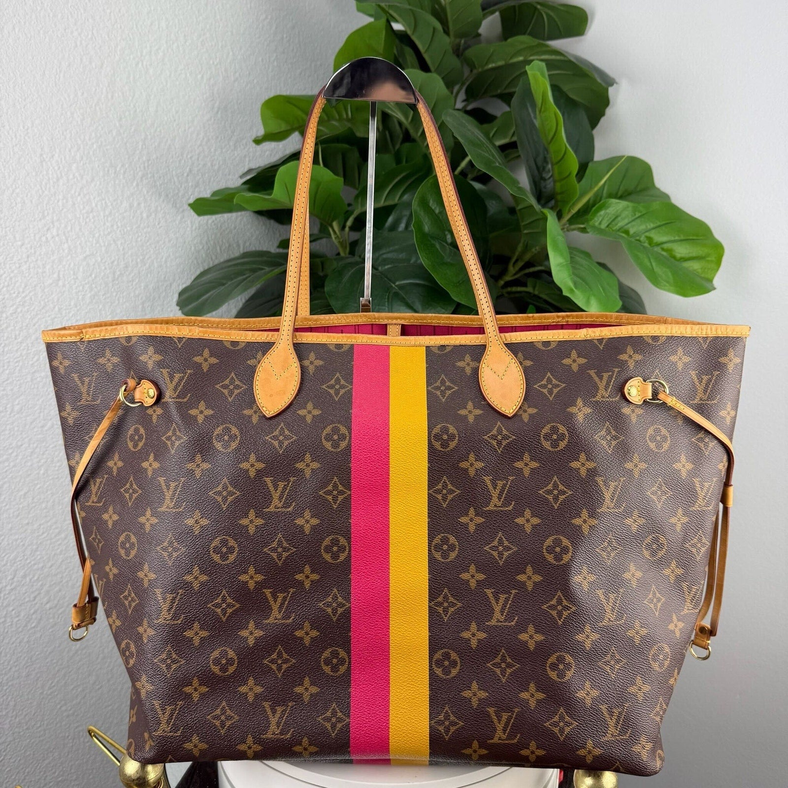 Louis Vuitton Neverfull GM Monogram Canvas My LV Heritage Tote Bag Authentic Pre Owned