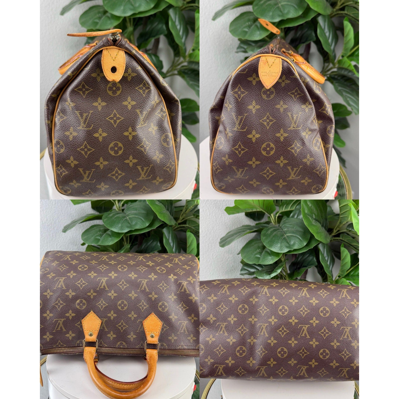 Louis Vuitton Monogram Canvas Speedy 35 Bag