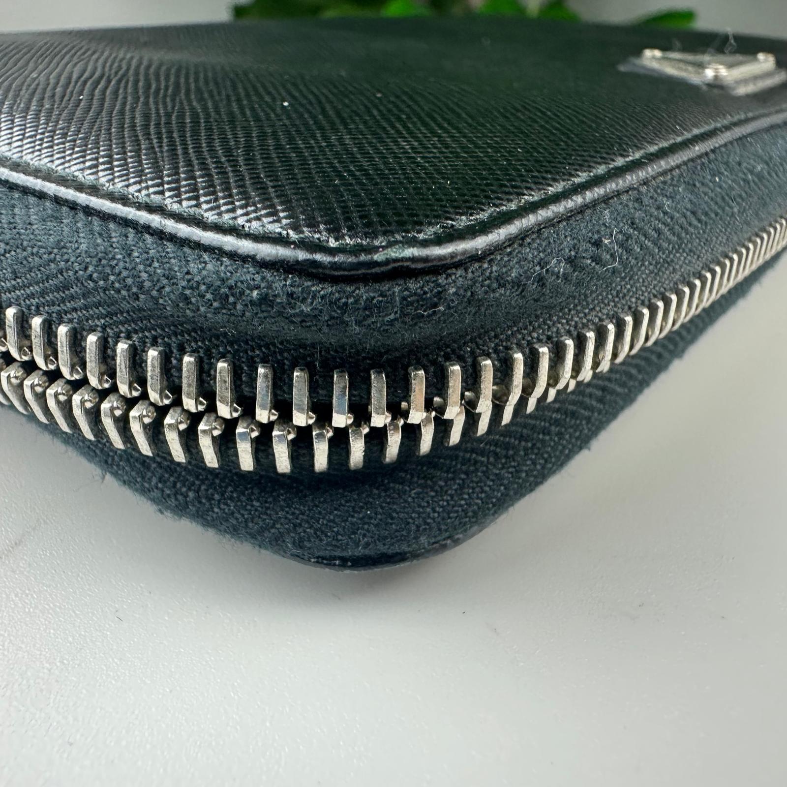 💎✨Authentic Prada Large Black Saffiano Leather Wallet