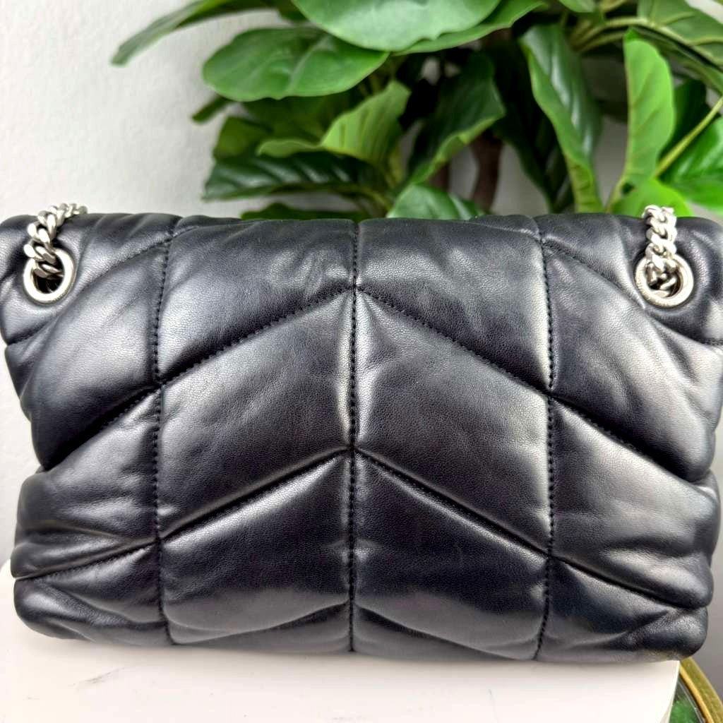 Authentic Saint Laurent Loulou Puffer Shoulder Bag YSL