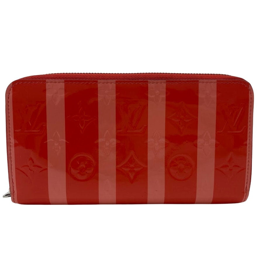Authentic Louis Vuitton Monogram Vernis Rayures Leather Poppy