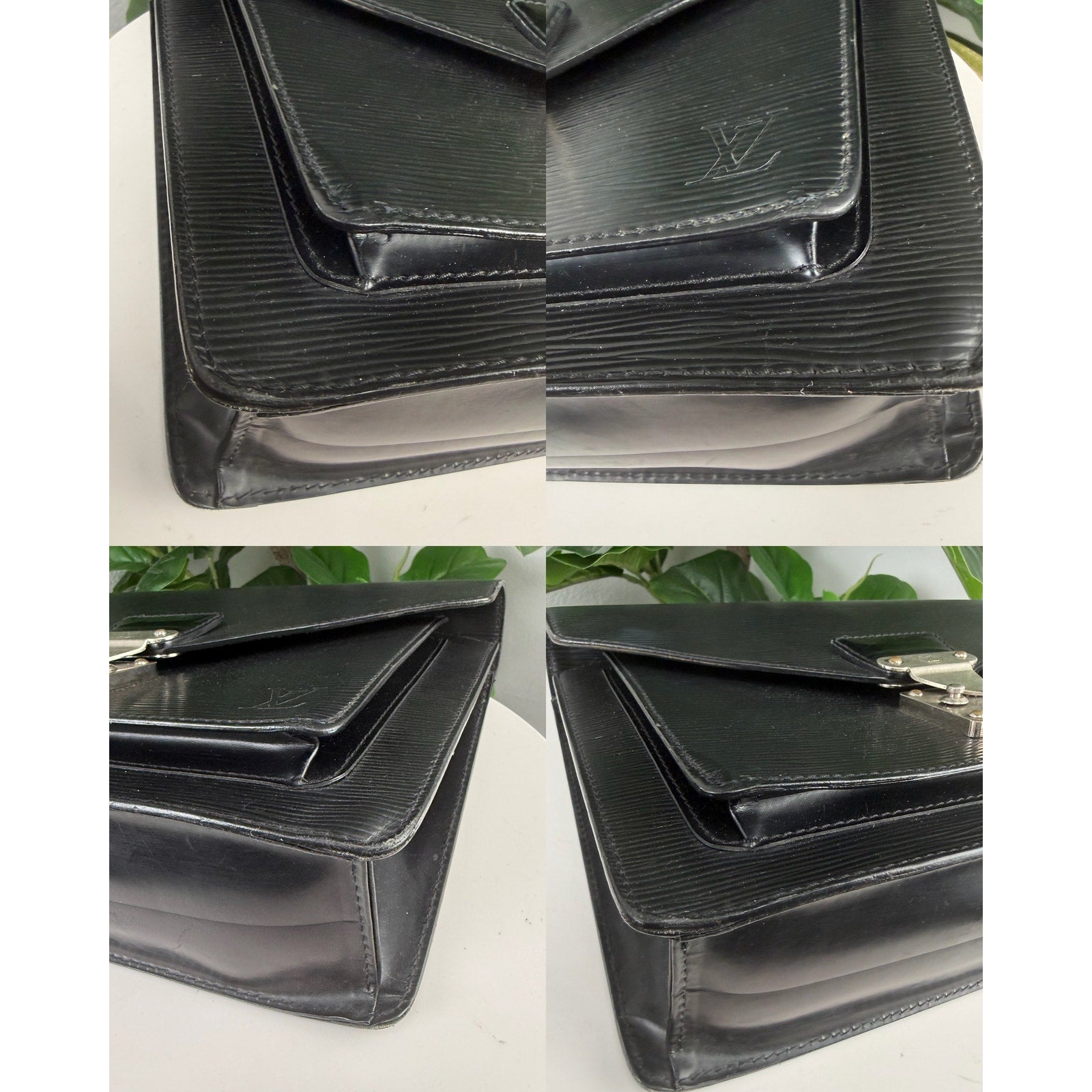 Louis Vuitton Epi Monceau Bag Black