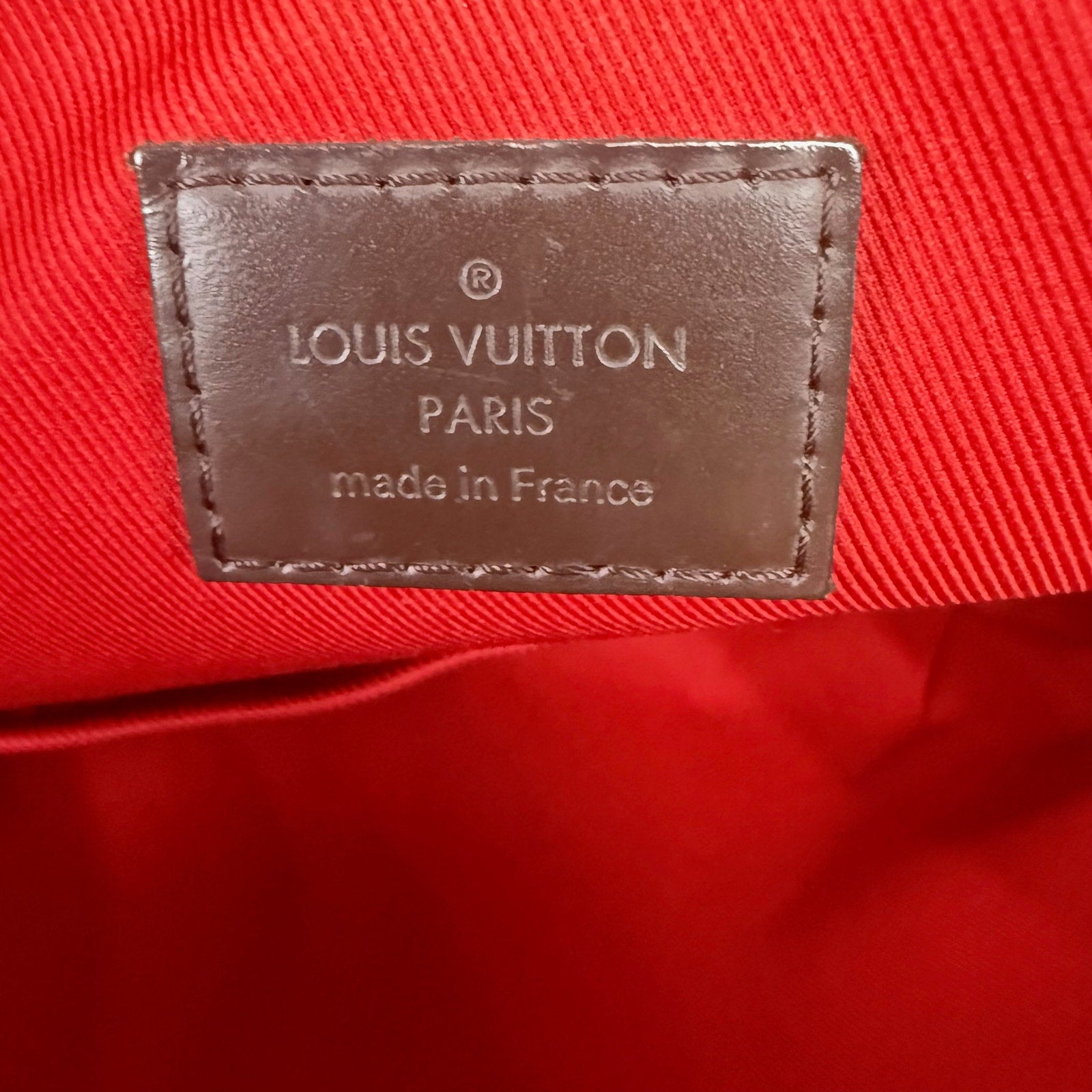 Louis Vuitton South Bank Damier Ebene Brown Shoulder Bag Authentic Pre Owned