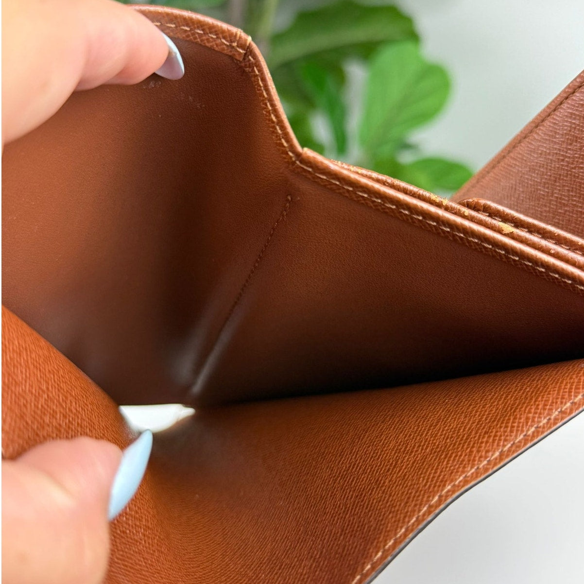 Authentic Louis Vuitton Porte Tresor Etui Chequier Wallet