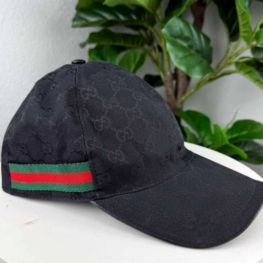 Authentic Gucci Cap Black Polyester