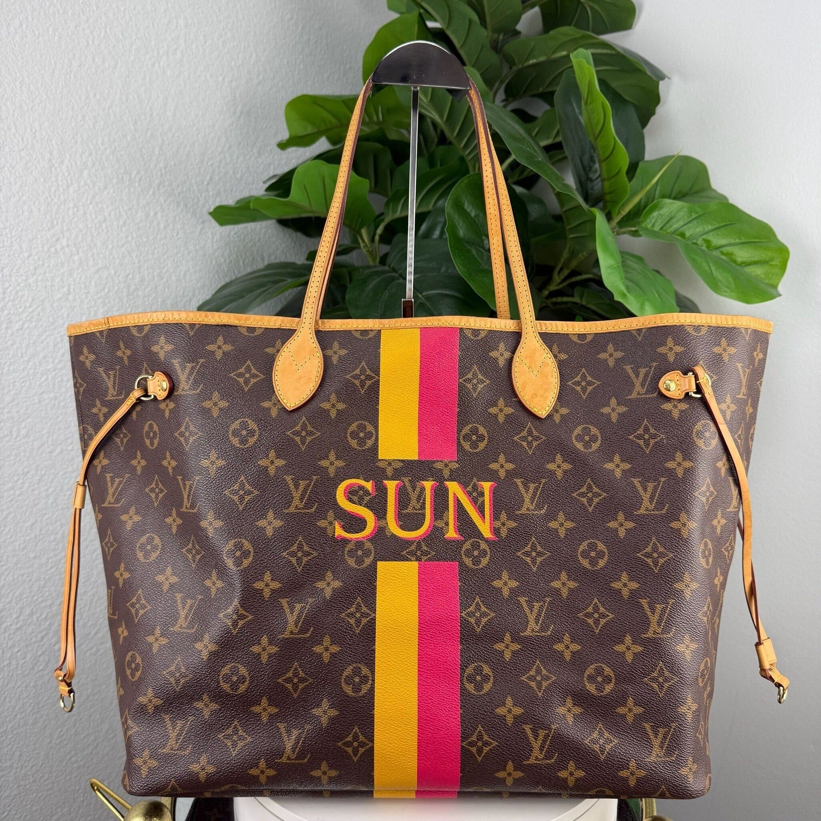 Louis Vuitton Neverfull GM Monogram Canvas My LV Heritage Tote Bag Authentic Pre Owned