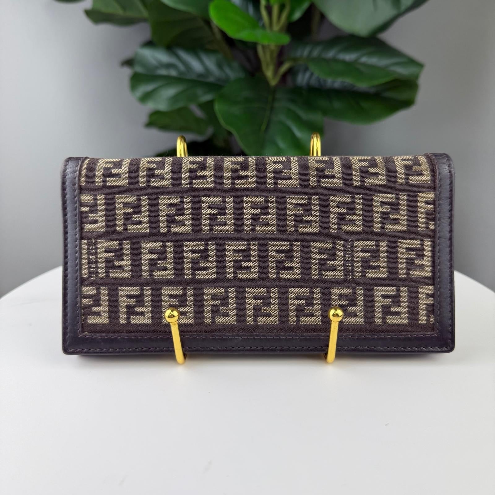 💎Authentic Fendi Zucca Continental Wallet