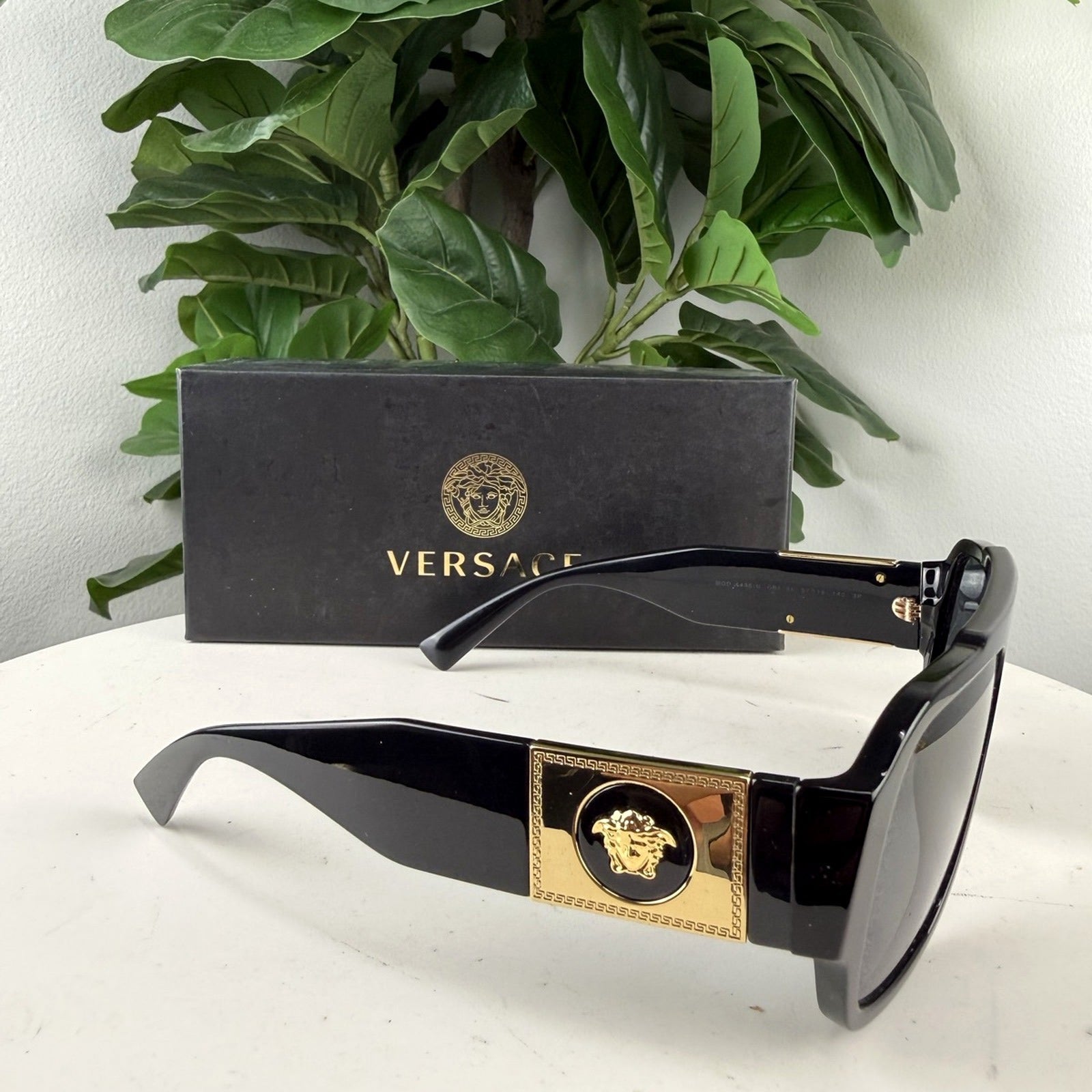 Authentic Versace Medusa Square Polarized Sunglasses - with box