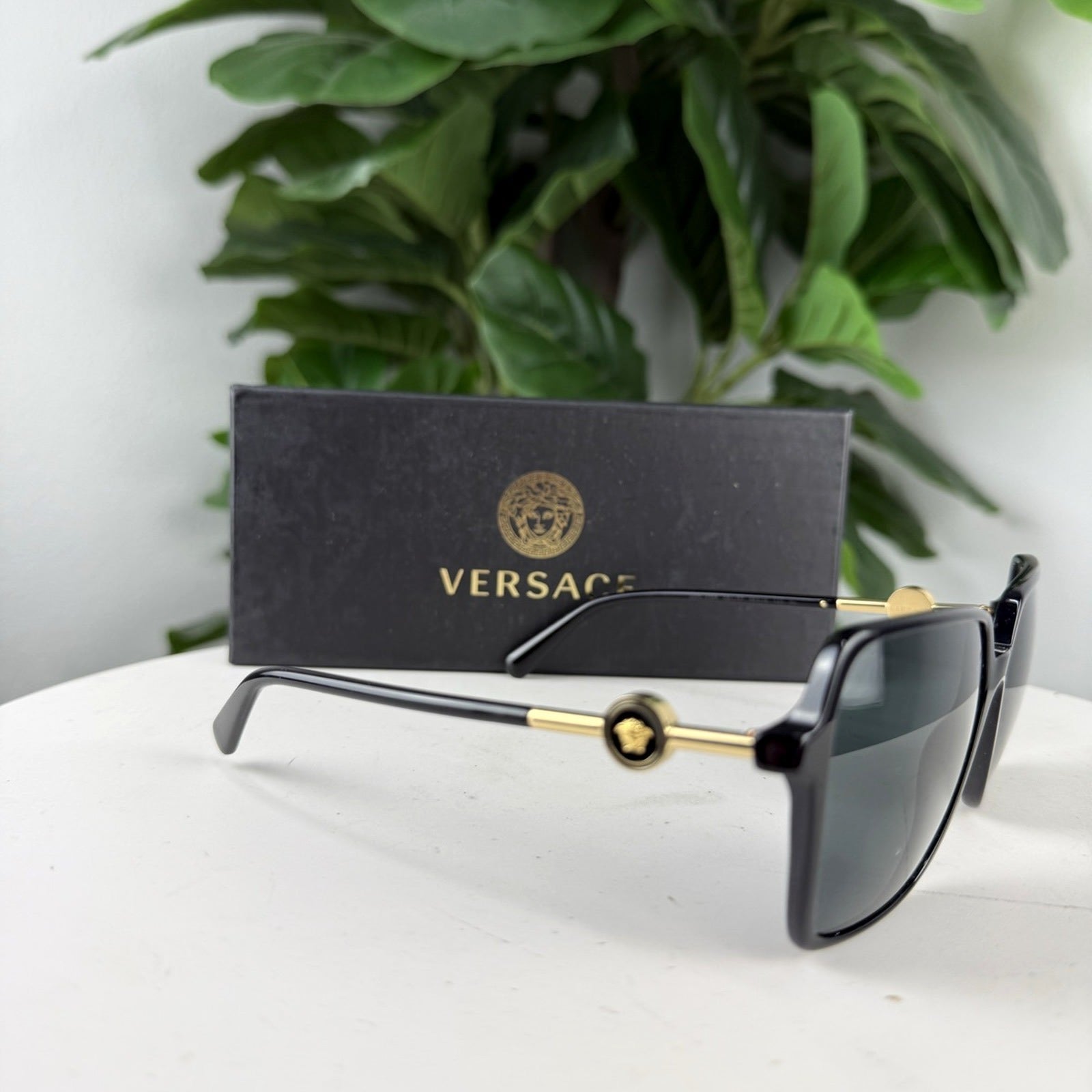 Authentic Versace Medusa Aviator Sunglasses - with box