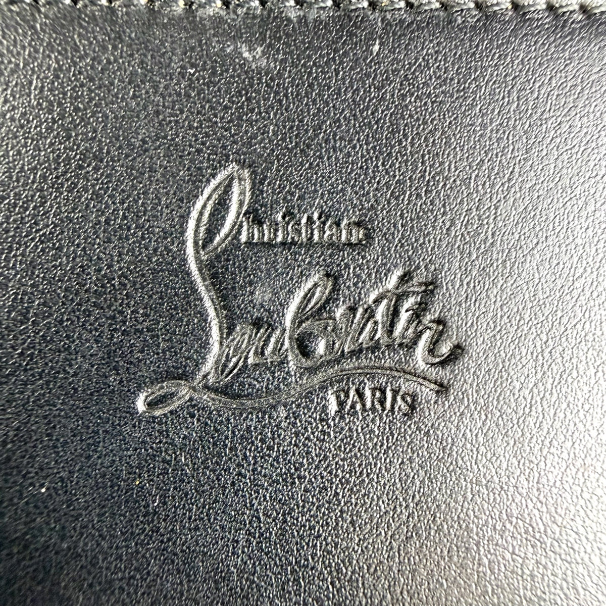 Authentic Christian Louboutin Paloma Black Leather Studded Clutch - 05_leftover_single.jpg