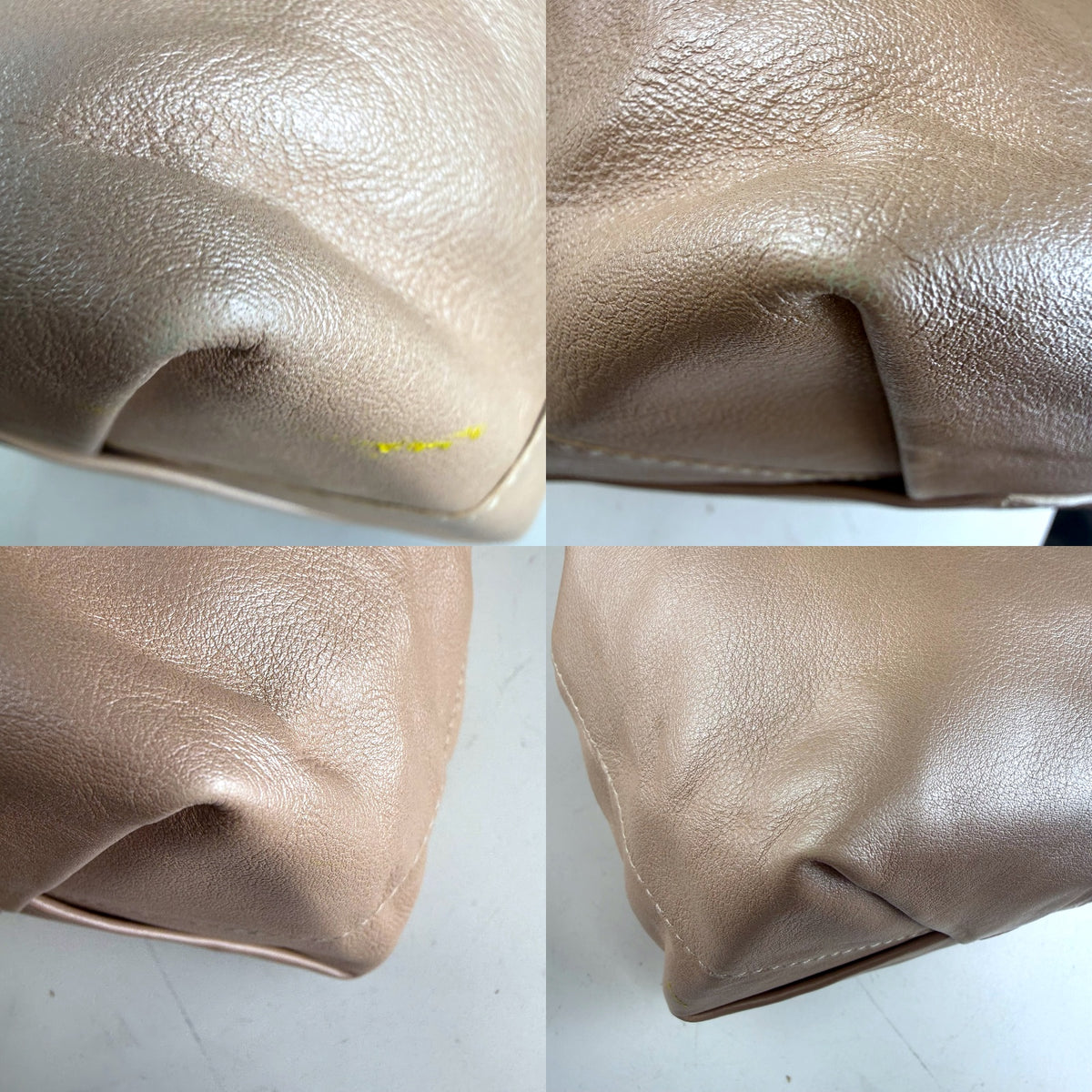 Authentic Furla Classic Leather Tote Bag Beige Nude with Ball Charm - 04_detail_2.jpg