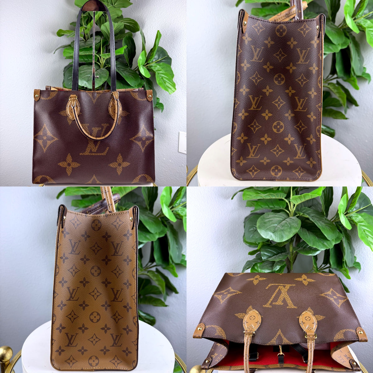 Authentic Louis Vuitton OnTheGo MM Monogram Giant Reverse Canvas Tote - 03_detail_1.jpg