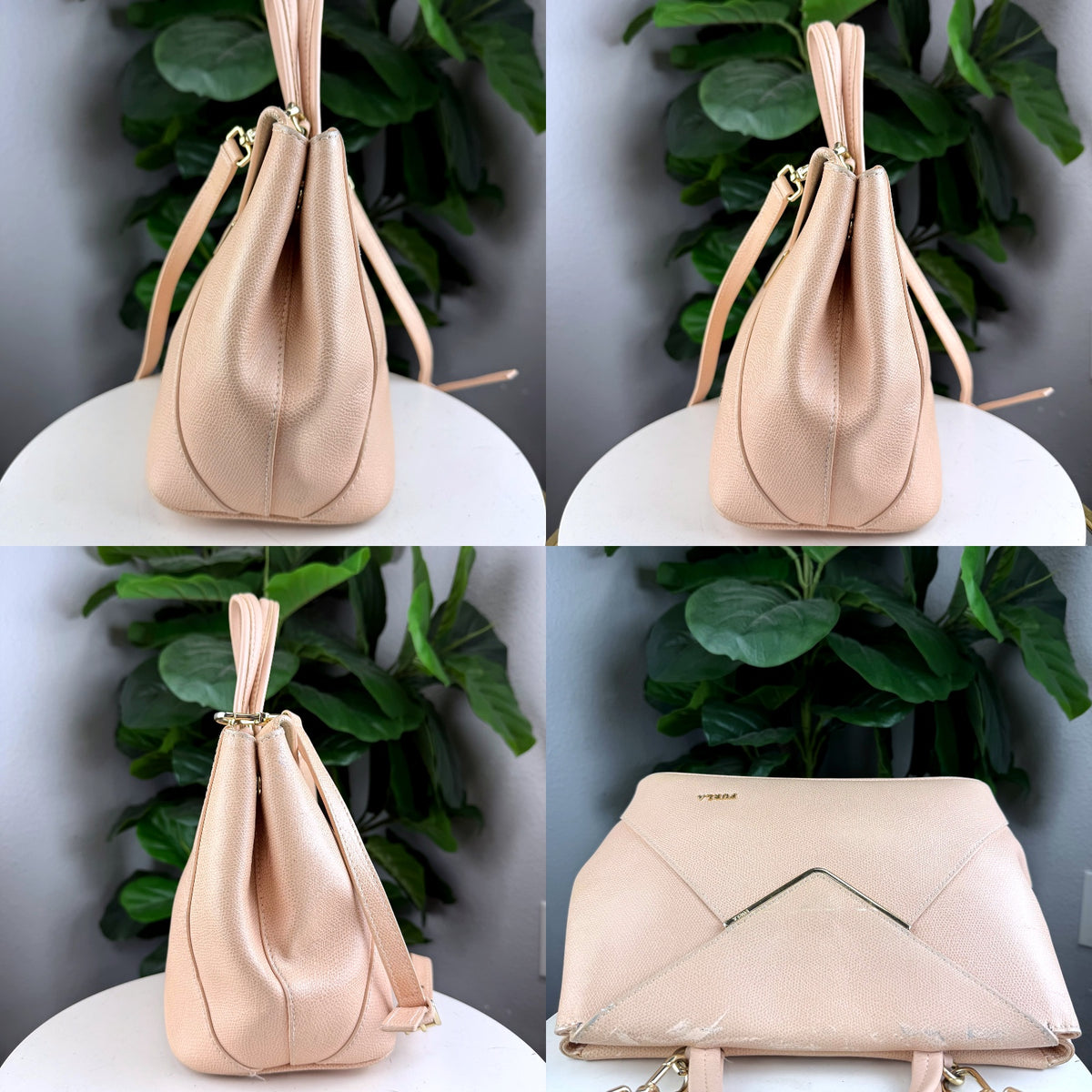 Authentic Furla Beige Saffiano Leather Structured Tote Handbag with Strap - 03_detail_1.jpg